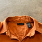 Orange button down - XS