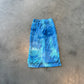 Ocean blue midi skirt - S