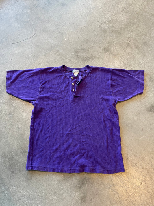 Purple button up men's shirt - L