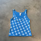 Blue sweater tank - M