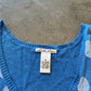 Blue sweater tank - M